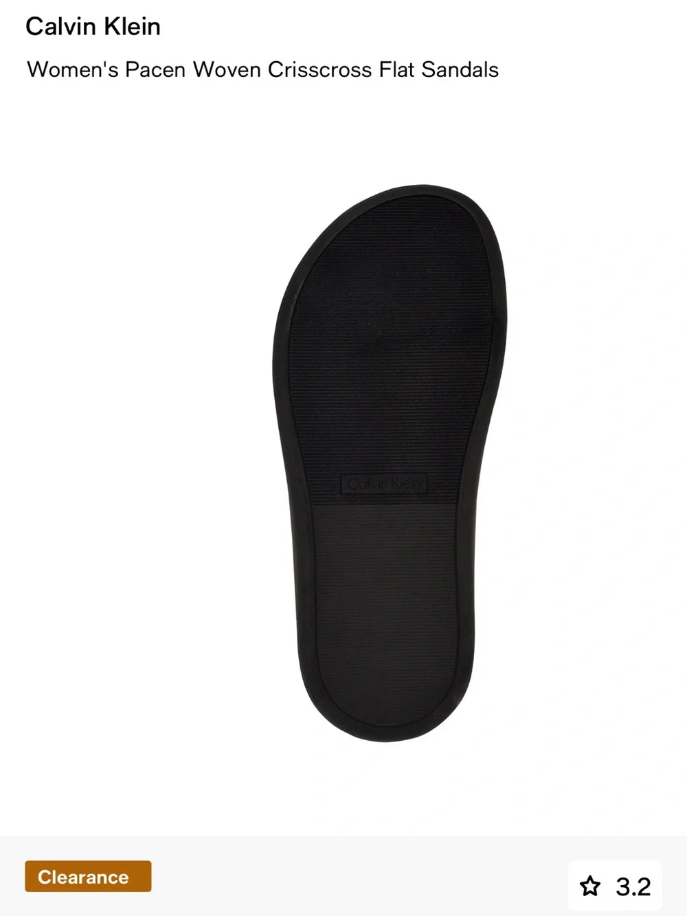 Calvin Klein Women's Pacen Woven Crisscross Flat Sandals